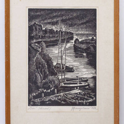 Kangilaski Juhan linoollõige “oiu” 1972