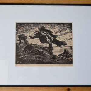 Kangilaski Juhan "Tormimänd" (linool) 1972