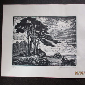 Kangilaski Juhan "Aegna" linool 1967
