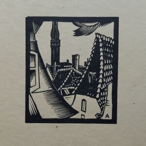 Peet Aren 1889-1970 "Tallinn, katused" mapist