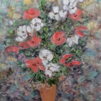 Allsalu Efraim (1929-2006) "Lilled vaasis" 2000 - Image 3