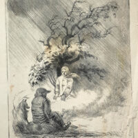 Kangilaski Ott "Karjased",1942.a. Kuivnõel, proovitrükk 1/2! - Image 2