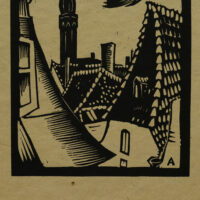 Peet Aren 1889-1970 "Tallinn, katused" mapist - Image 3