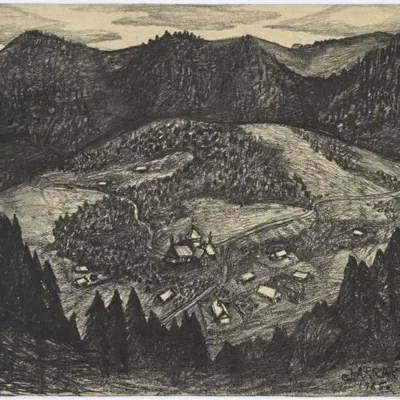 Arrak Jüri Ritshka küla. 1965 Graphic