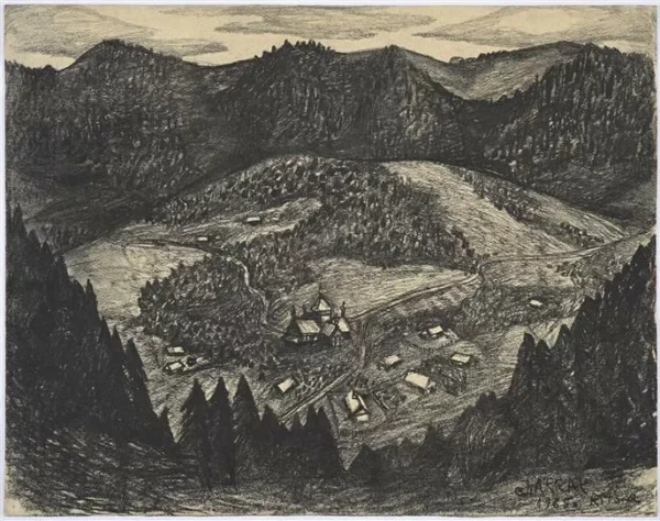 Arrak Jüri Ritshka küla. 1965 Graphic