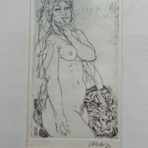 Okas Evald NAINE TIIGRIGA - 1985a. Graafika