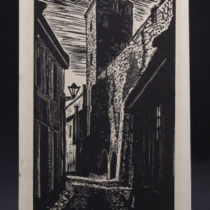 Mildeberg Aleksander linoollõige "müürivahe" 1972