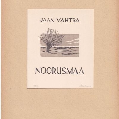 Laarman Märt puulõige 1947 a. Jaan Vahtra Noorusmaa