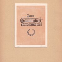 Laarman Märt puulõige 1947 a. Fr. R. Kreutzwald, Paar sammukest rändamise teed - Image 2
