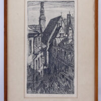 Mitt Hugo ofort "Pikk tänav" 1963 - Image 2