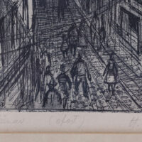 Mitt Hugo ofort "Pikk tänav" 1963 - Image 3
