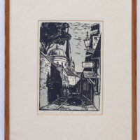 Kulles Toivo linoollõige "Müürivahe tänav" 68/100 1970 - Image 2