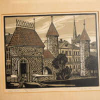 Kulles Toivo linoollõige "Viru värav" 25/100 1967 - Image 4