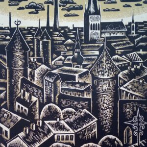 Palm Jüri Tallinn 24/60 linoollõige 1968