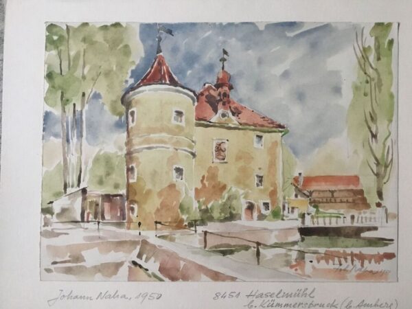 Naha Johann ilus akvarell aastast 1950