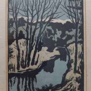 Laarman Märt "Oja" 1970.a. Linool