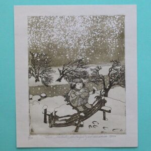 Mõtuste Liili ofort / akvatinta "Nostalgia" 1988