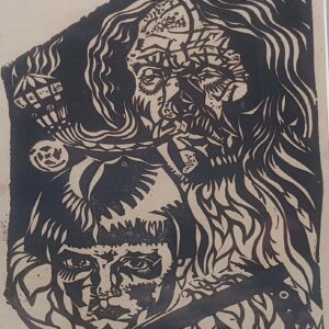 E. Wiiralt Viiralt 1898-1954.a. "Vanamees ja poiss" 1920