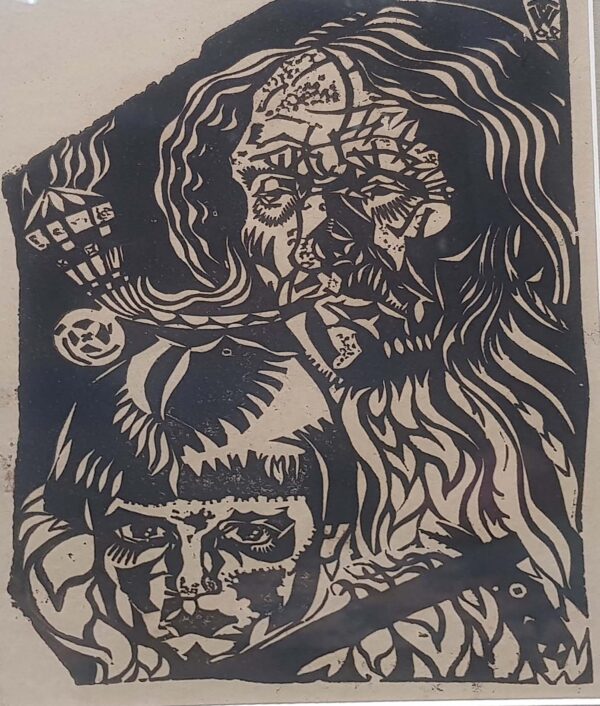 E. Wiiralt Viiralt 1898-1954.a. "Vanamees ja poiss" 1920