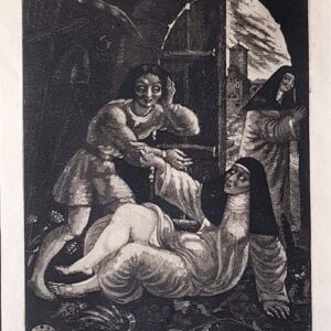 Eduard Wiiralt Deux nonnes et un jeune homme, 1929