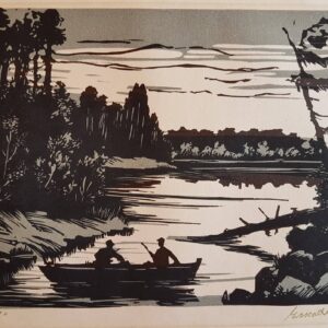 Lepp Esko linoollõige "kalavetel" 1967