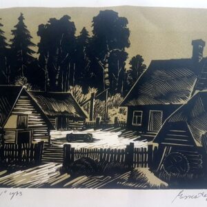 Lepp Esko Õueaed linool 1973