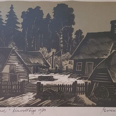 Lepp Esko Õueaed linool 1973
