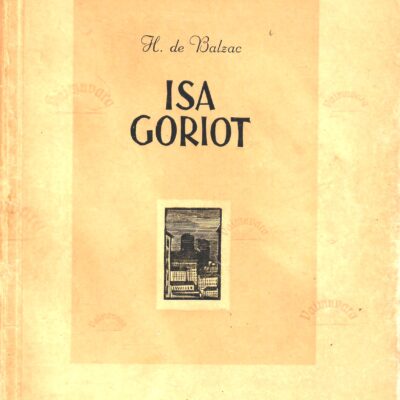 Laarman Märt puulõige signeeritud 1946 a. Balzac