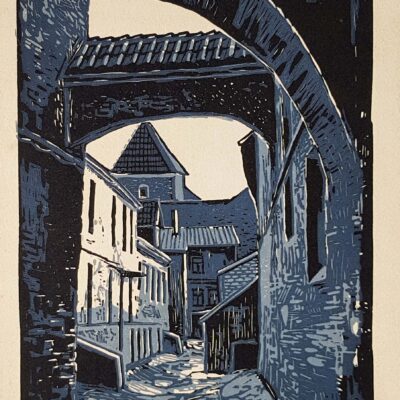 Kulles Toivo (1918-1984). Court Yard in the Street to the Vene. (1970)