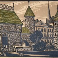 Kulles Toivo linoollõige "Viru värav" 25/100 1967 - Image 6