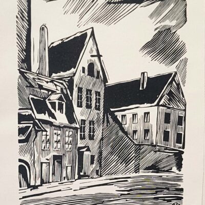 Laarman Märt (1896 – 1979). Tallinn motif. Street Tolli (1952)