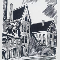 Laarman Märt (1896 – 1979). Tallinn motif. Street Tolli (1952) - Image 4