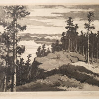 Lepp Esko KARJALA MOTIIV 1959 akvatinta - Image 3