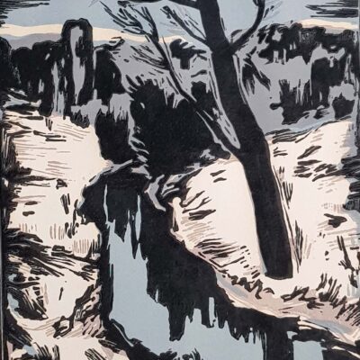 Märt Laarman  Oja linoollõige 1962.a