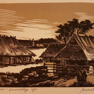 Lepp Esko Minevik linool 1973