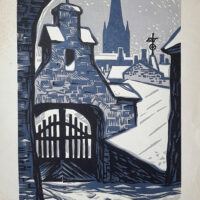 Mitt Hugo "The Old Gate in Toompea" lithographed 1972 - Image 4