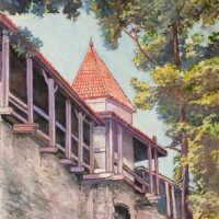 Prozes Tallinn, Kas vaade Neitsitorni juurest, Akvarell - Image 2