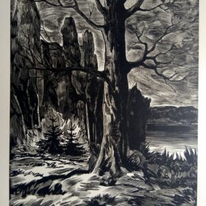 Laarman Märt Sügis, puulõige 1953 21,5 x 28