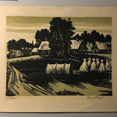 Lepp Esko “Talu” 1966, signeeritud, raamimata