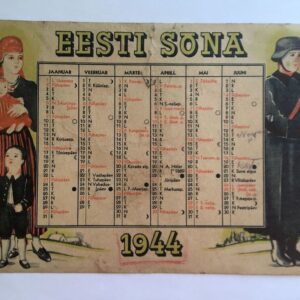 "EESTI SÕNA" - seinakalender 1944.