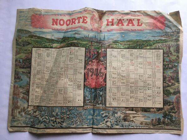 NOORTE HÄÄL seinakalender 1946.