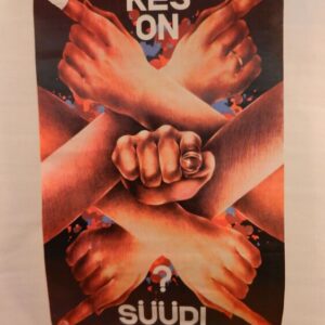 Plakat KES ON SÜÜDI? Kunstnik H. Saar