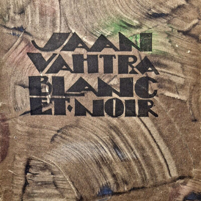 Jaan Vahtra 1882-1947 Blanc et Noir Öine linn sign. 1921