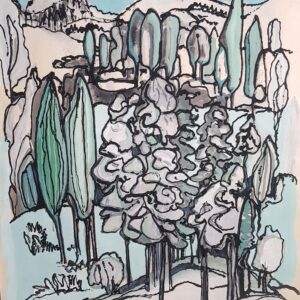 Lee Abel (1918-2010) Blue Forest