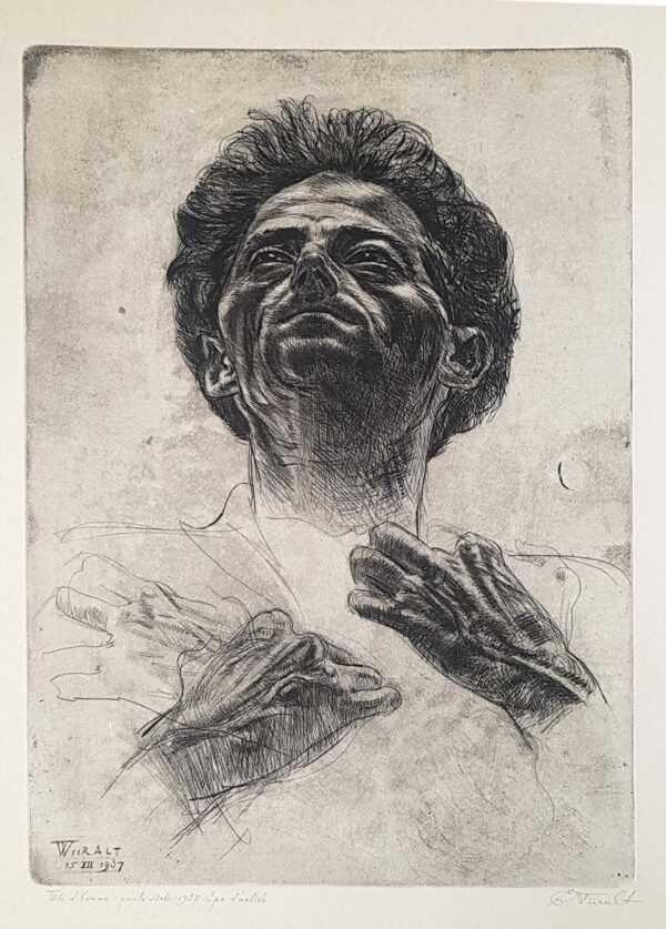 Eduard Wiiralt Martin Baeri portree, 1937