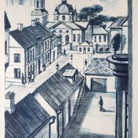 Erich Pehap graafika 'Tartu vaade' PALLAS - Image 3