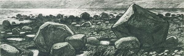 Hugo Mitt "Õhtu" 1979, Eesti kunst, graafika