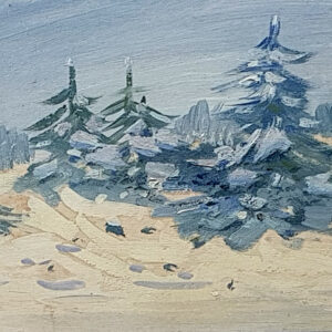 Lembit Saarts (1924 -2016) “Kuused liival” (Pines on Sand)