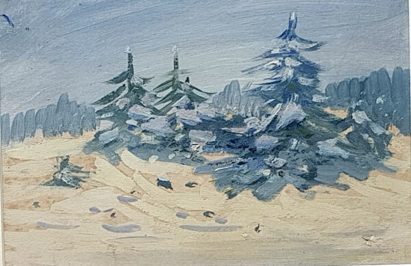 Lembit Saarts (1924 -2016) “Kuused liival” (Pines on Sand)
