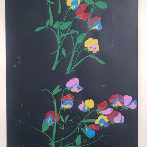 Malle Leis. Lilled LXXIII. 1978. Serigraafia. Paber. Lm 116 x 60. Km 99.8 x 50 cm